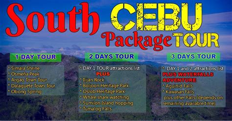 Top Cebu Tour Packages [2024] .